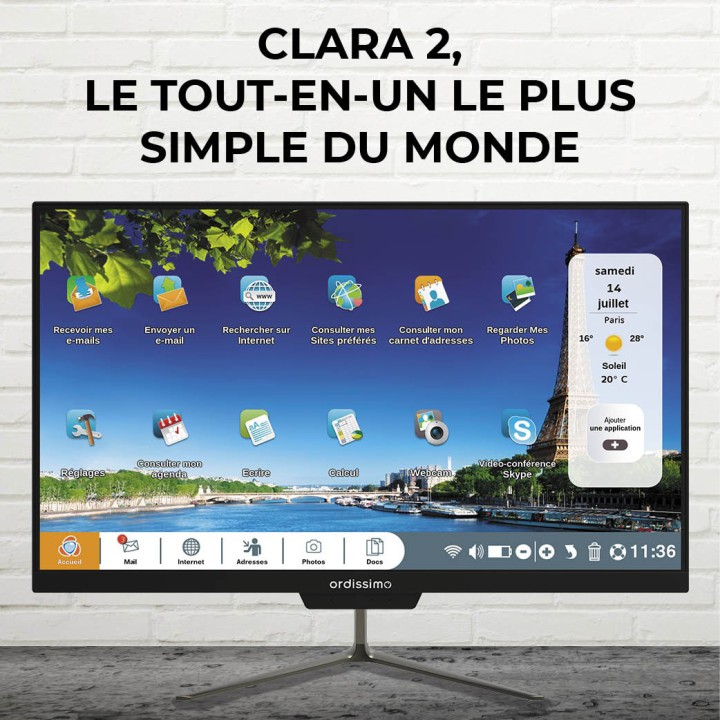 Ordissimo Clara 2 All-in-One, 24", FHD, 256G SSD, 6G DDR4 – Image 3